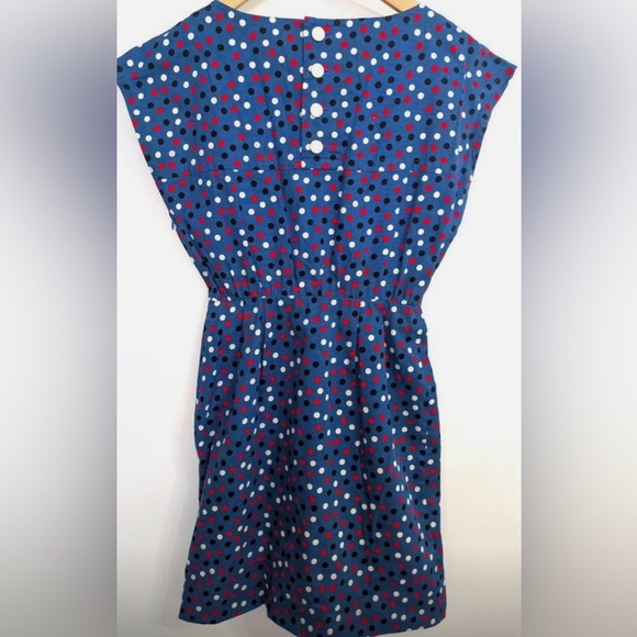 Yves Saint Laurent Blue Polka Dot Mini Dress With COA - Picture 2 of 7